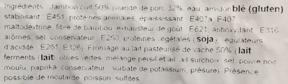 Open Food Facts Roulé jambon fromage packshot