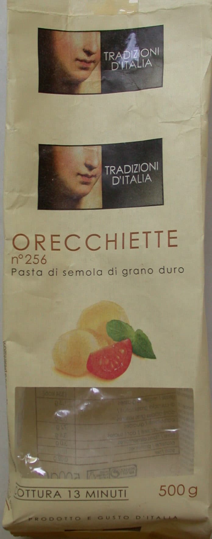 Tradizioni Pâtes Tradizioni d'Italia Orechiette n°256 packshot