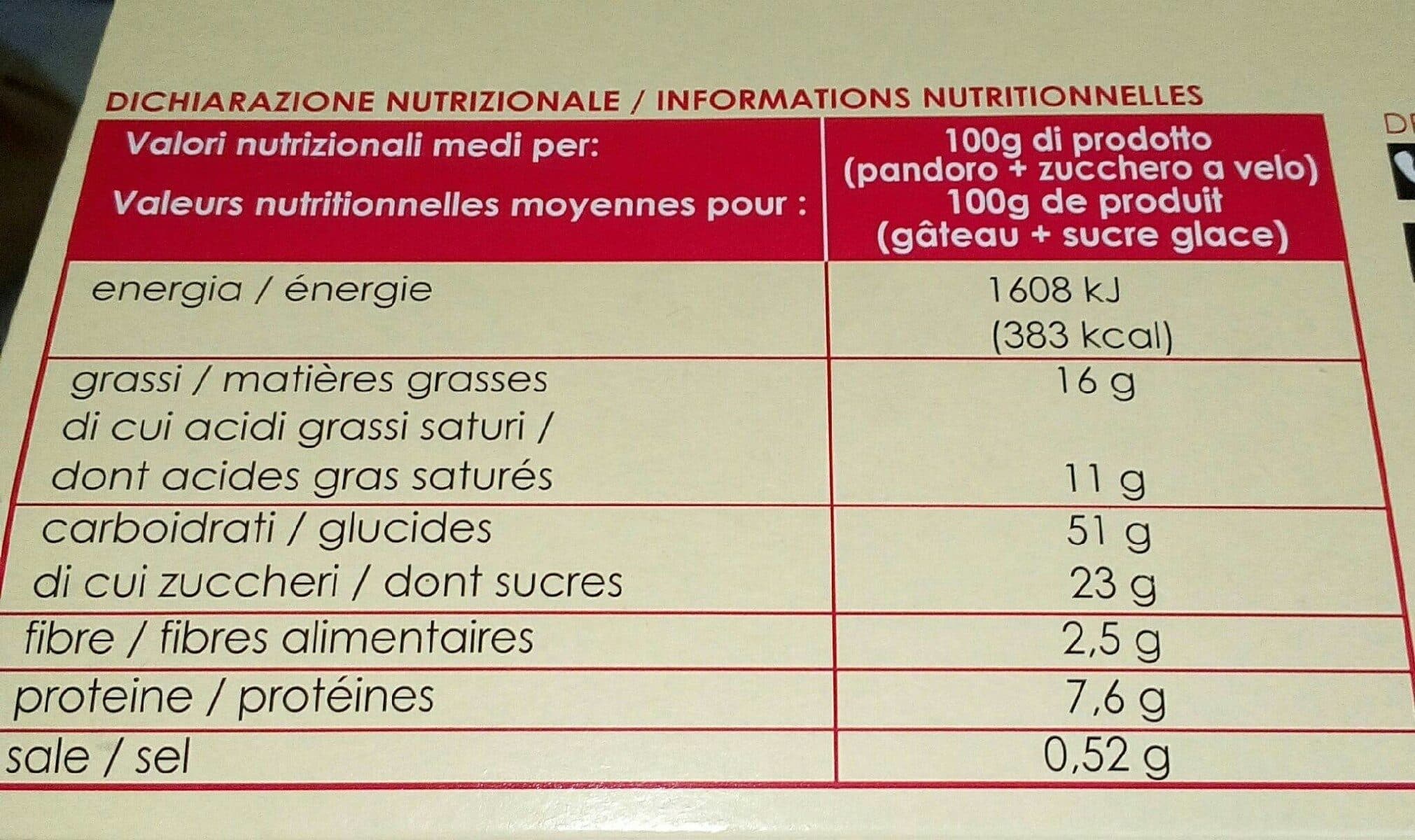 Tradizioni d’Italia Pandoro packshot