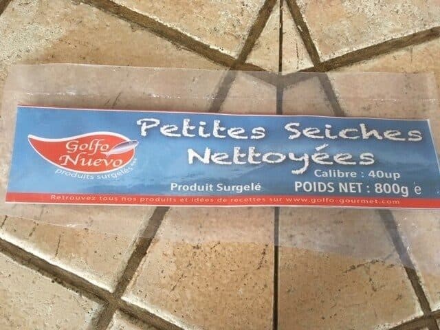 Open Food Facts Petites Seiches nettoyées packshot
