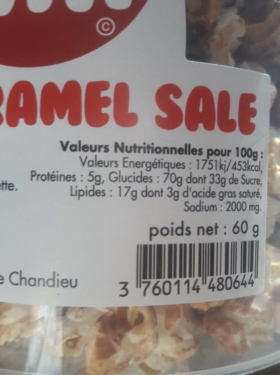 Pop Mania Pop corn caramel salé packshot