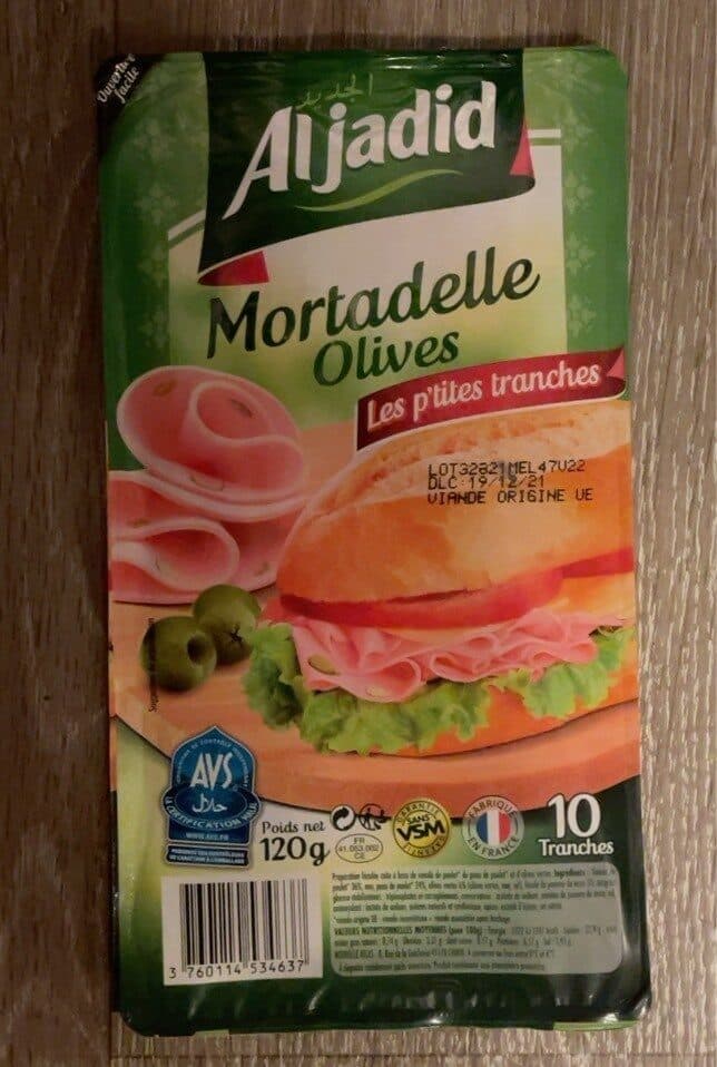 Aljadid Mortadelle olives packshot