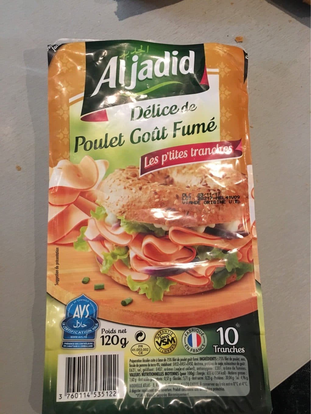 Al jadid Délice de Poulet Goût Fumé packshot