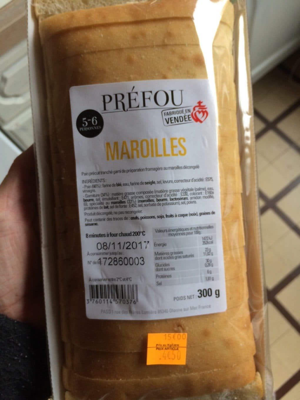 Paso Prefou au maroilles packshot