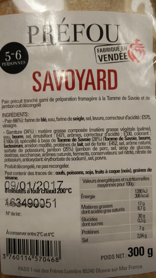 Paso Préfou Savoyard packshot