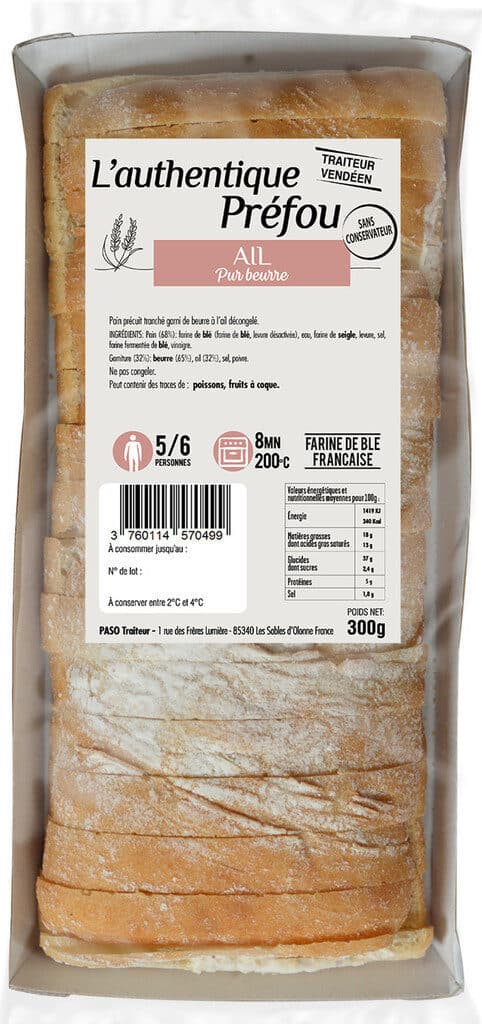 Paso Préfou à l'ail packshot
