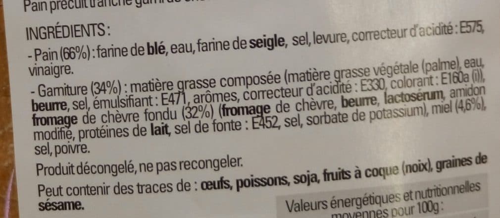 Paso Préfou chèvre & miel packshot