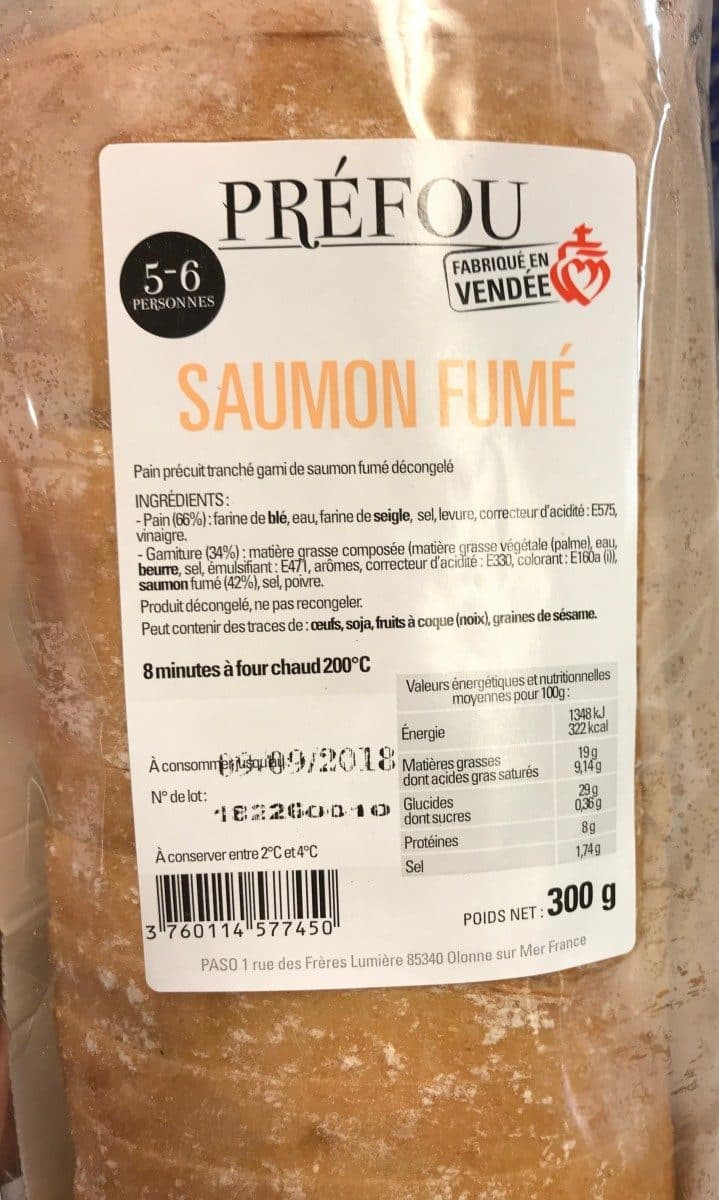 Paso Prefou saumon fume packshot
