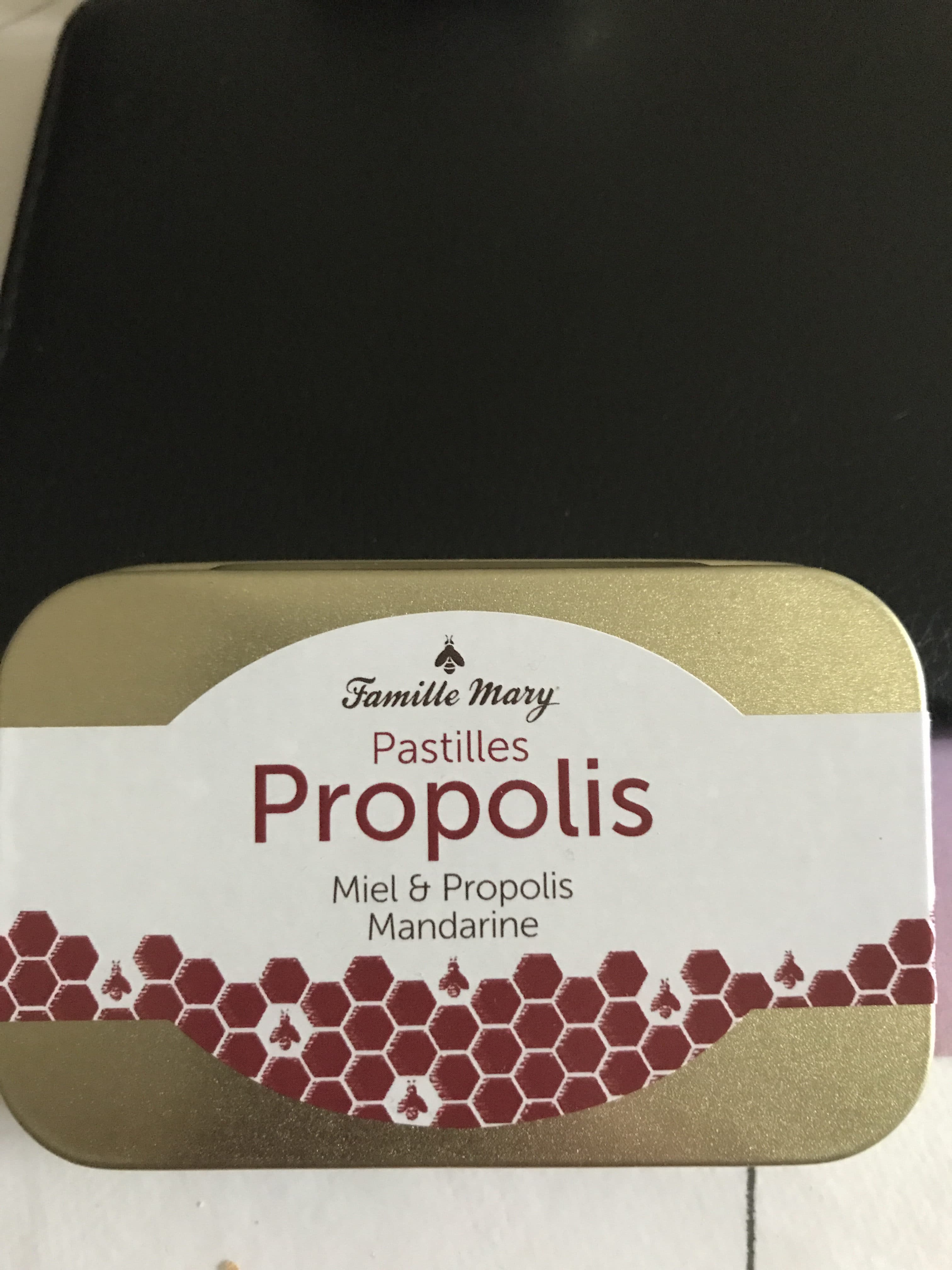 Famille Mary Pastilles Propolis miel et propolis mandarine packshot