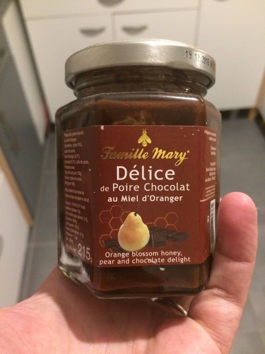 Famille Mary Délice poire chocolat au miel d'oranger packshot