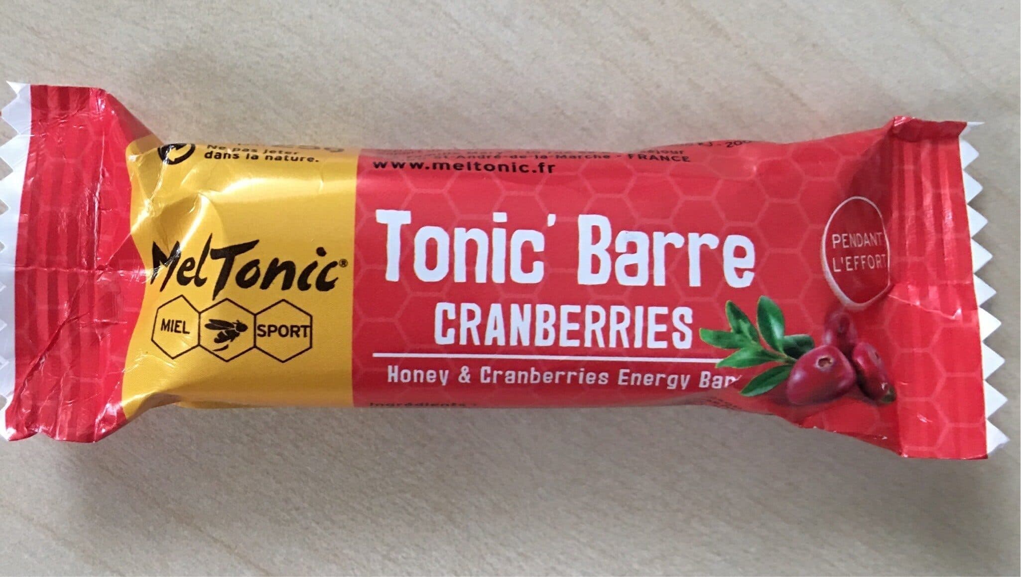 MelTonic Tonic'Barre cranberries packshot