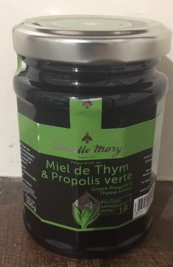 Famille Mary Miel de thym et propolis vert packshot