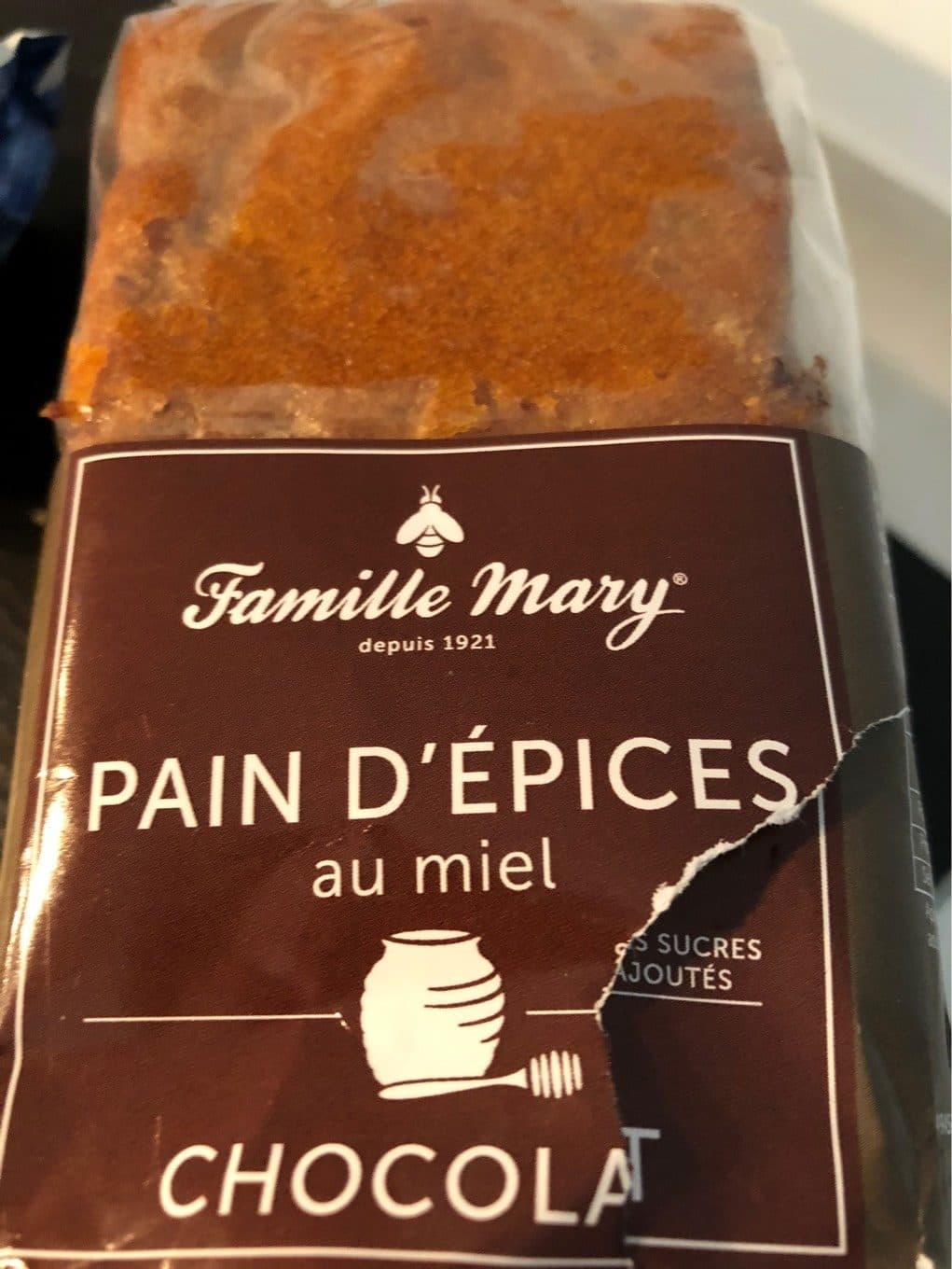Famille Mary Pain d’epices au miel packshot