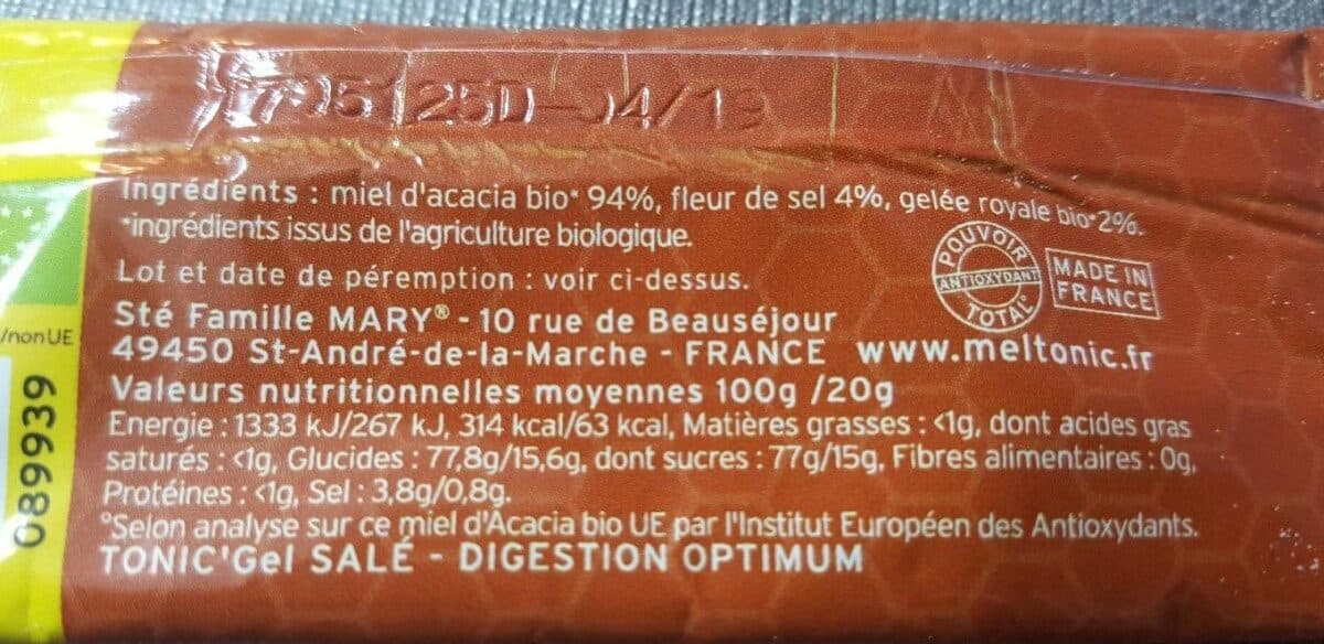 MELTONIC Tonic'Gel salé packshot