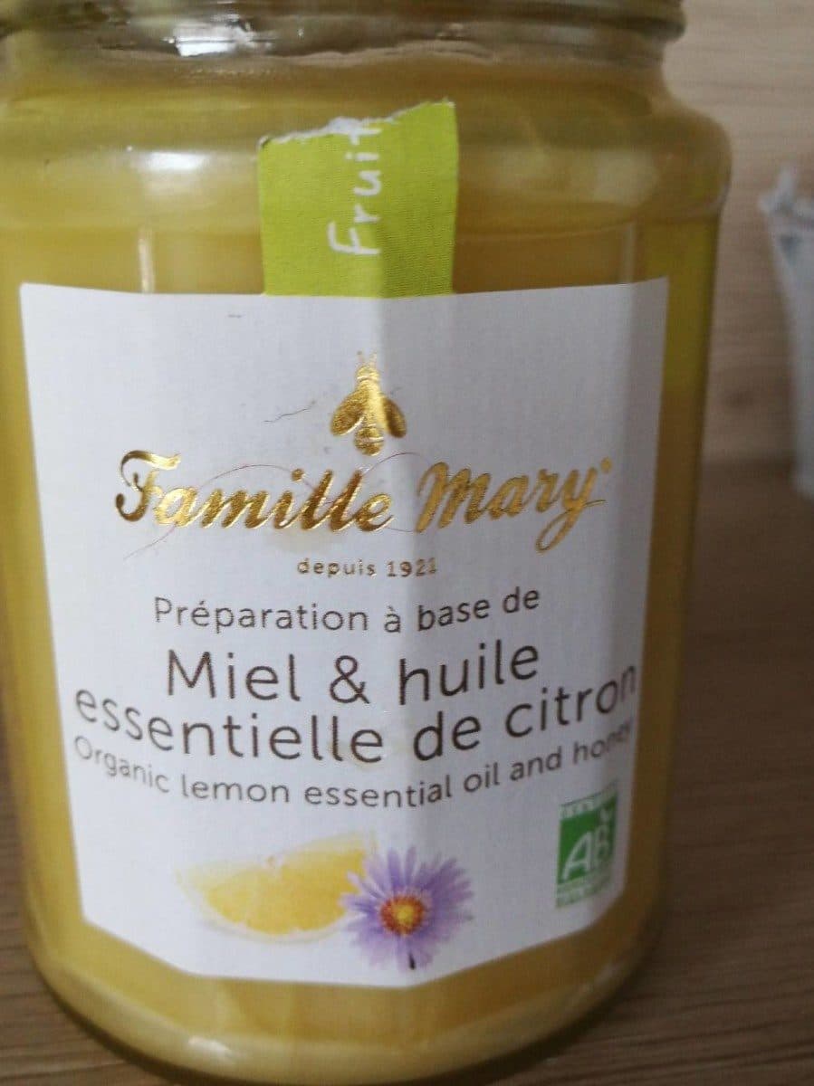 Famille Mary Miel et huile essentielle de citron packshot