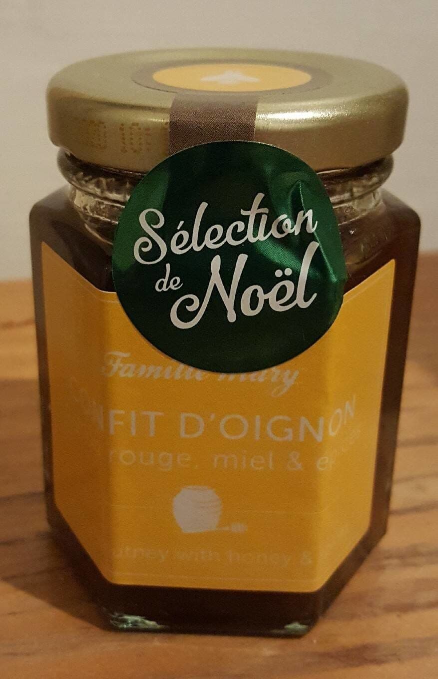 Famille Mary Confit d'oignon rouge, miel et épices packshot