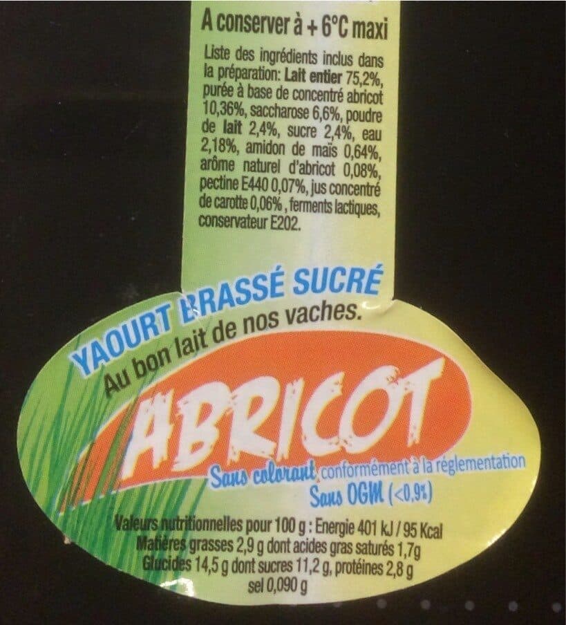 Ferme Du Marais Yaourt abricot packshot