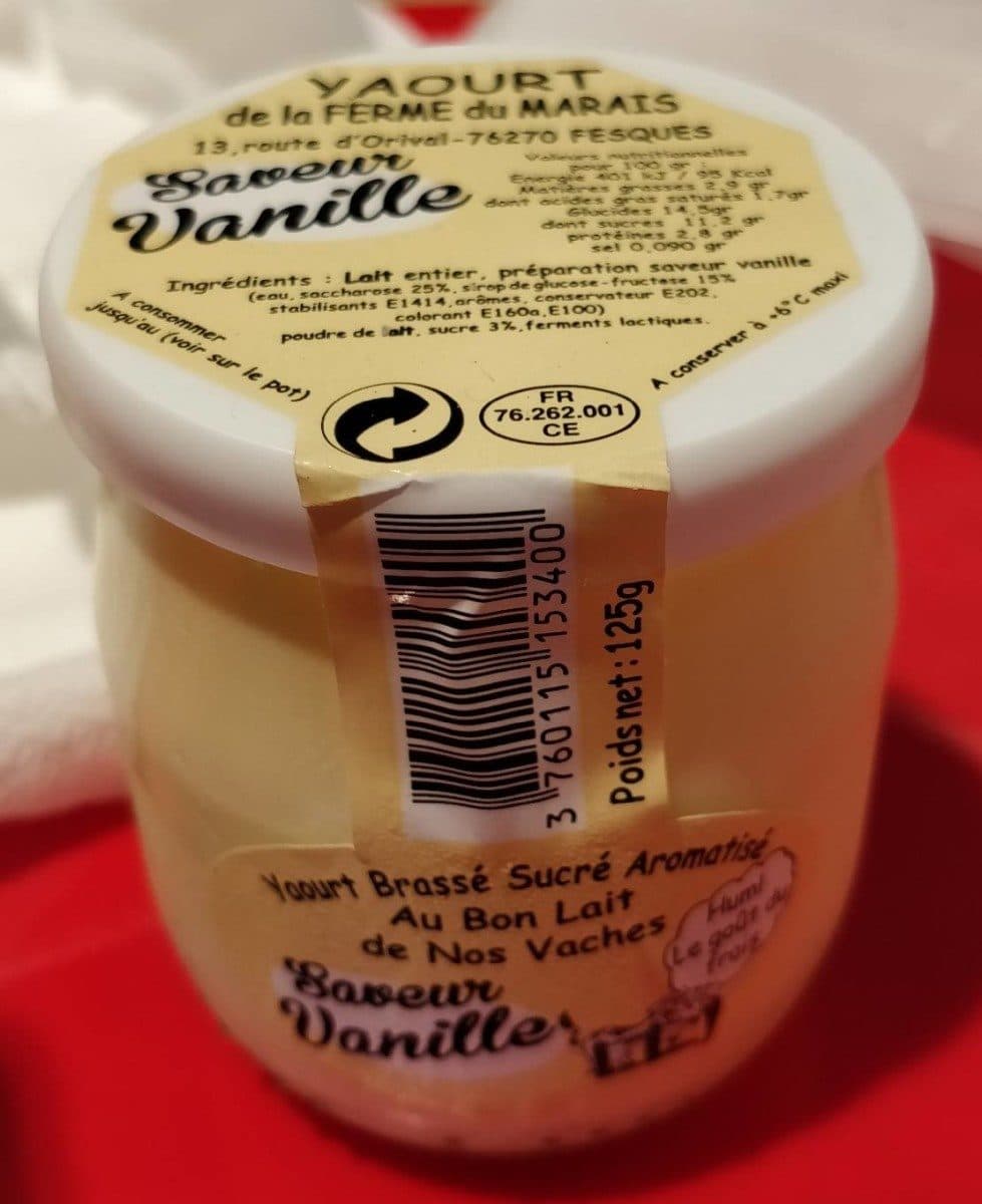 Open Food Facts Yaourt saveur Vanille packshot