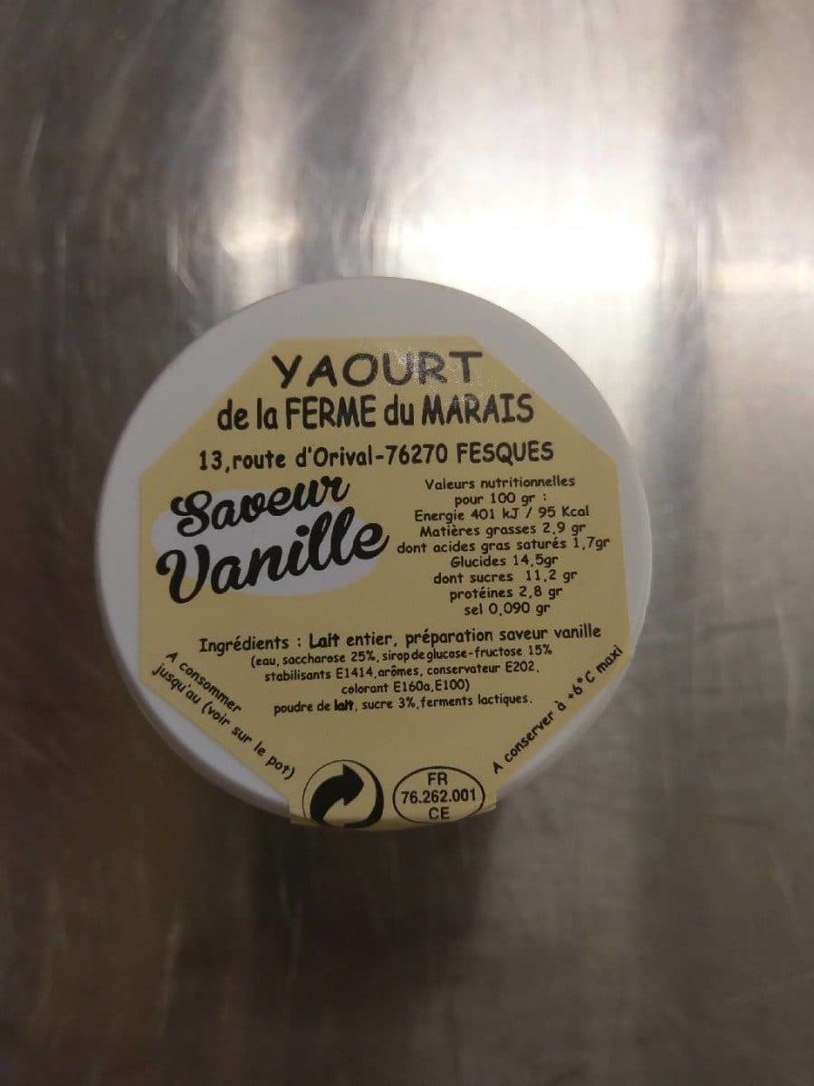 Open Food Facts Yaourt vanille packshot