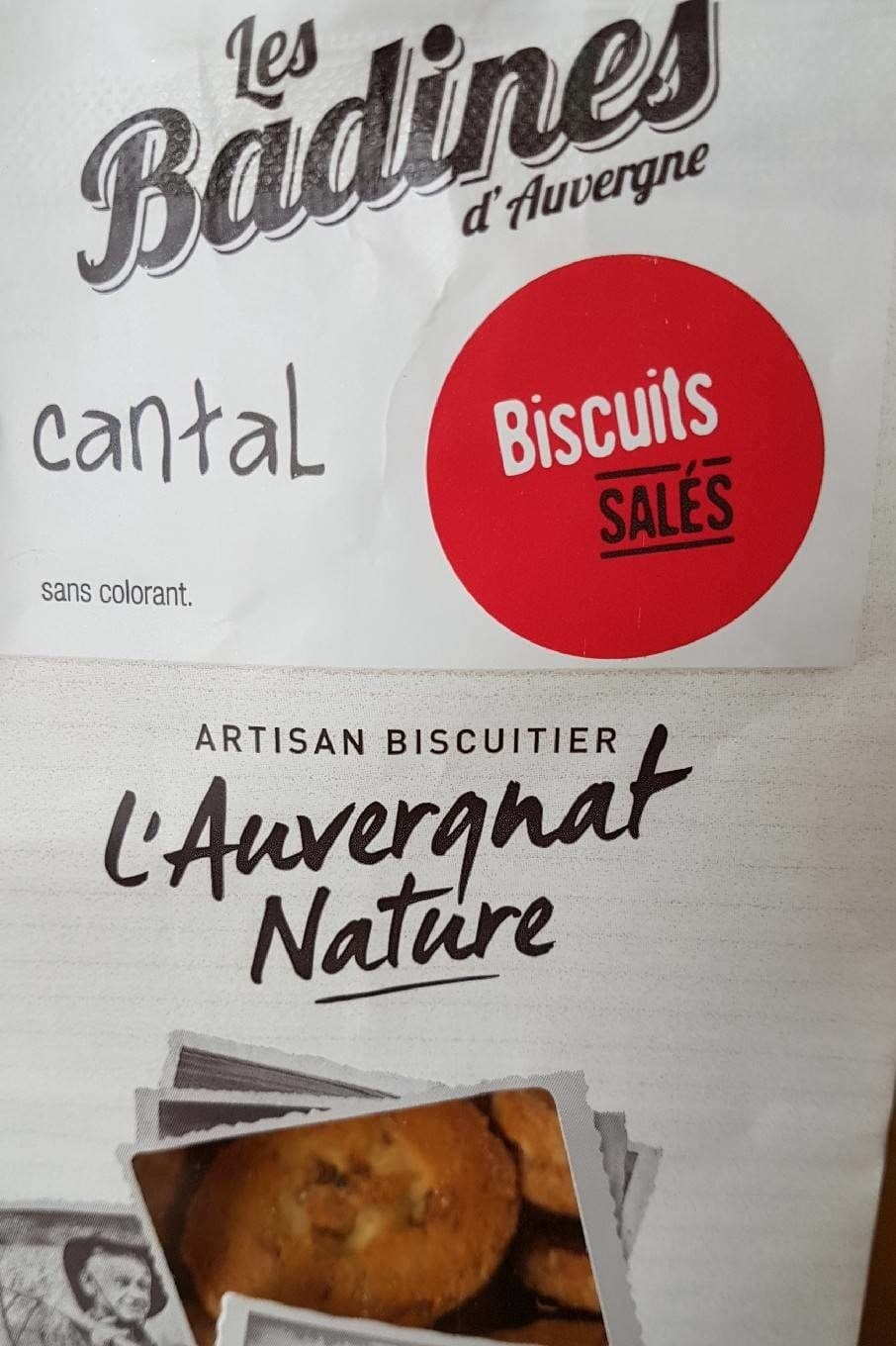 Les Badines D'Auvergne Biscuits salés Cantal packshot