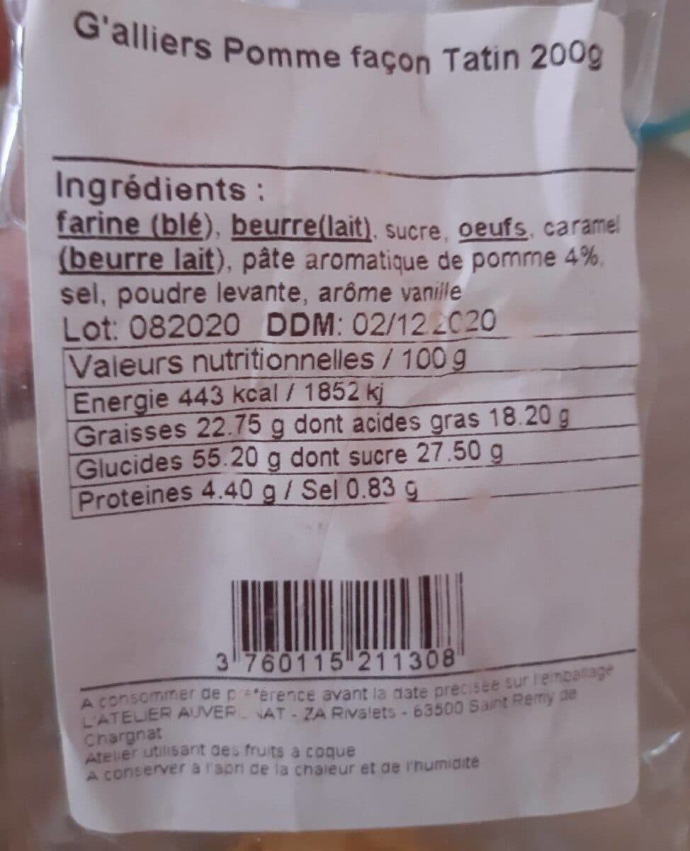 Open Food Facts G alliers pommes tatin packshot