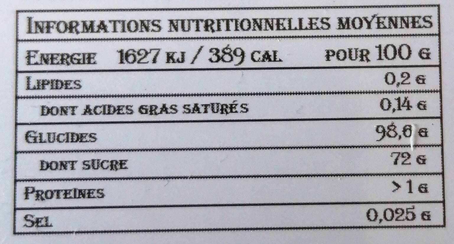 Open Food Facts Bonbons myrtille packshot