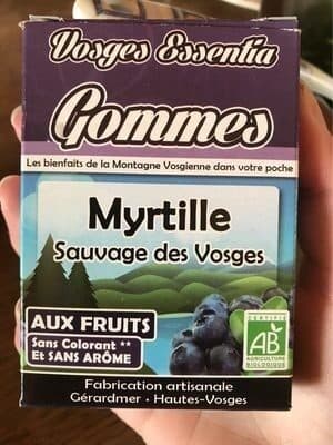 Vosges Essentia Gomme myrtille sauvage des Vosges packshot
