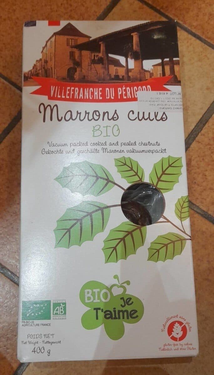 Open Food Facts Marrons cuits BIO packshot