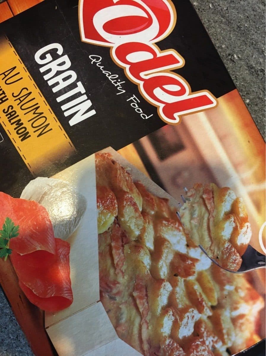 Odel Gratin au saumon packshot