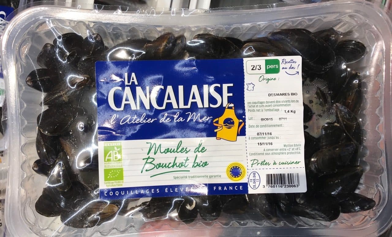La Cancalaise Moules de Bouchot Bio packshot