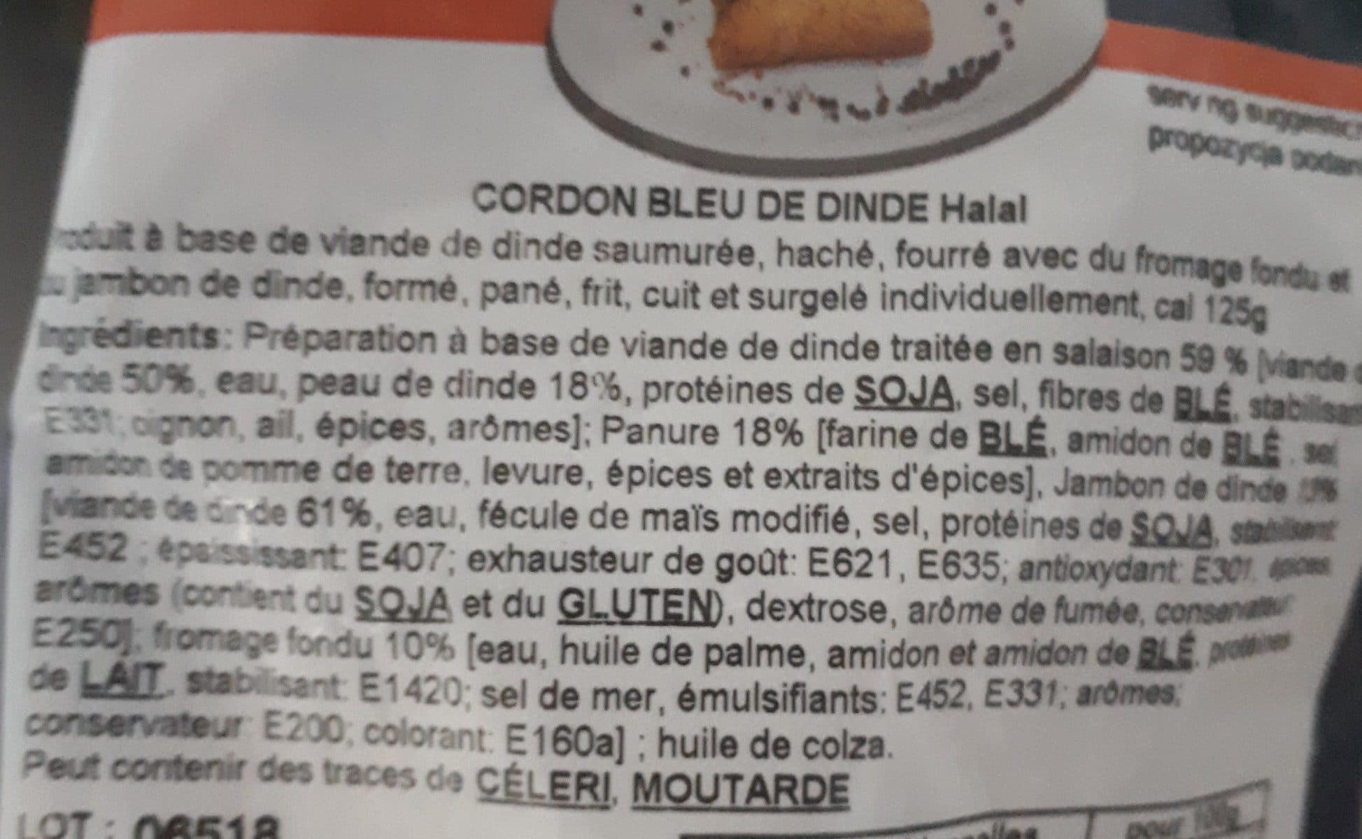 Open Food Facts cordon bleu packshot
