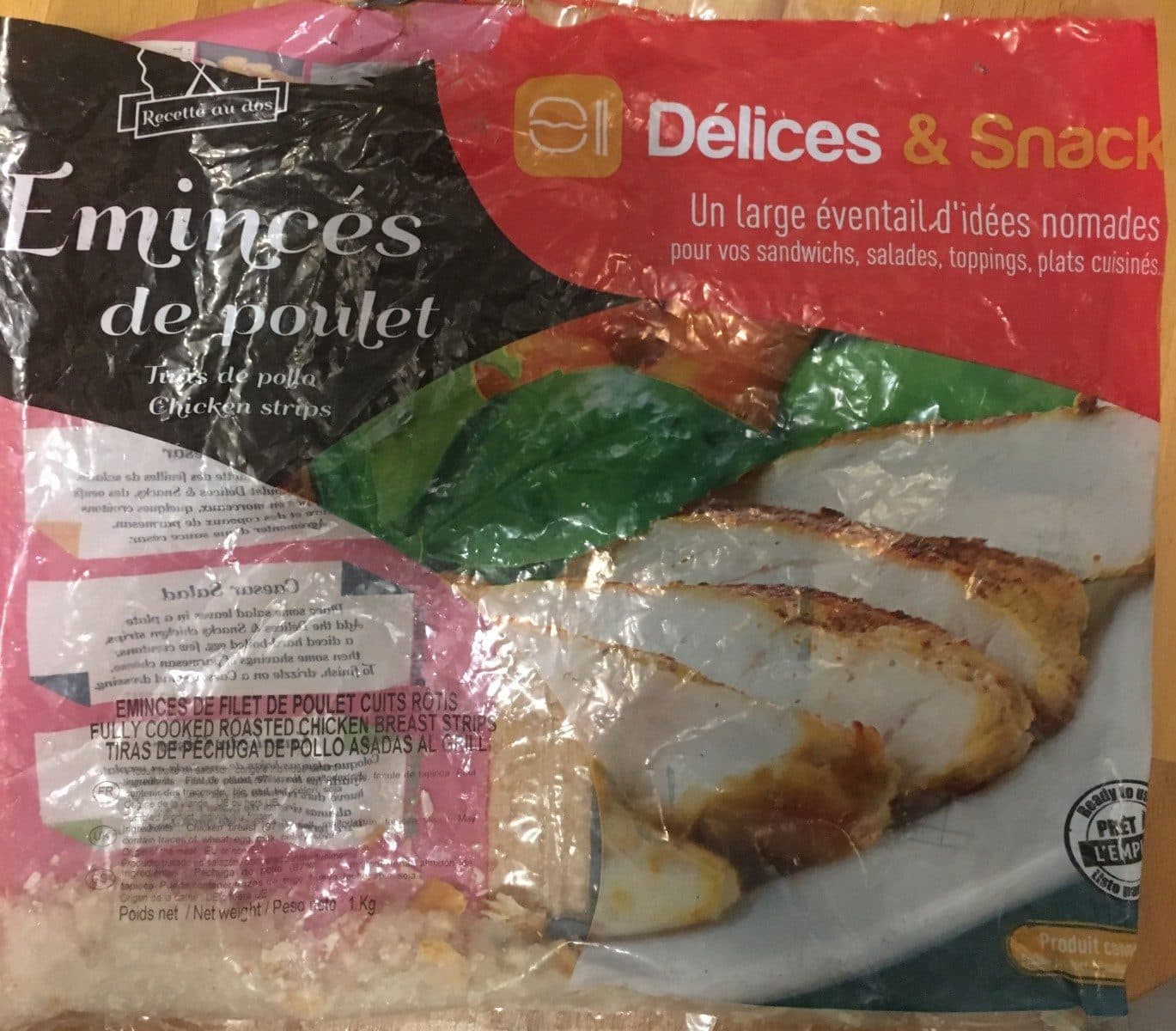 Open Food Facts Emincés de poulet packshot