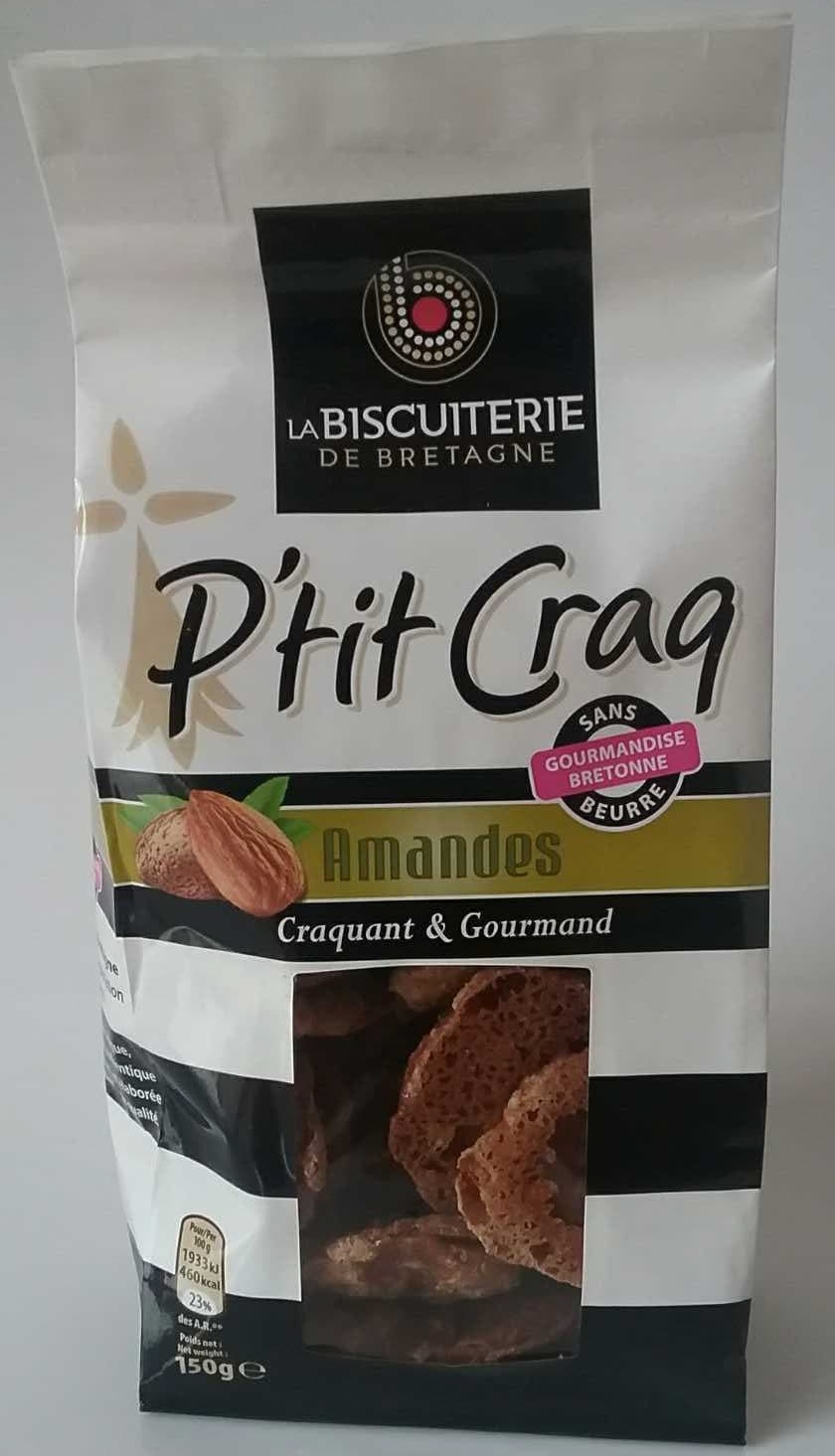 Biscuiterie de Bretagne P'tit Craq Amandes packshot