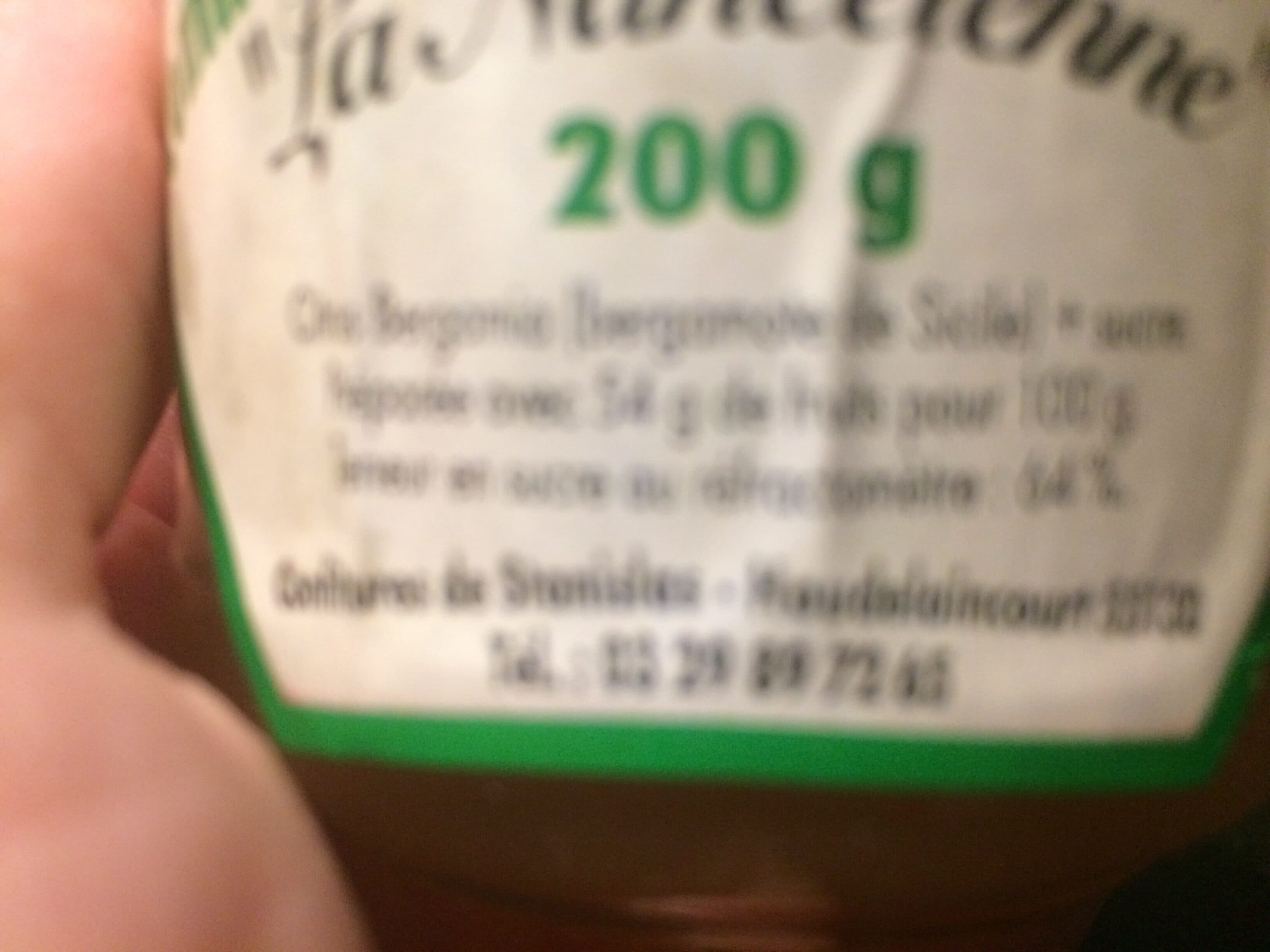 La Nanceienne Confiture extra de bergamote packshot