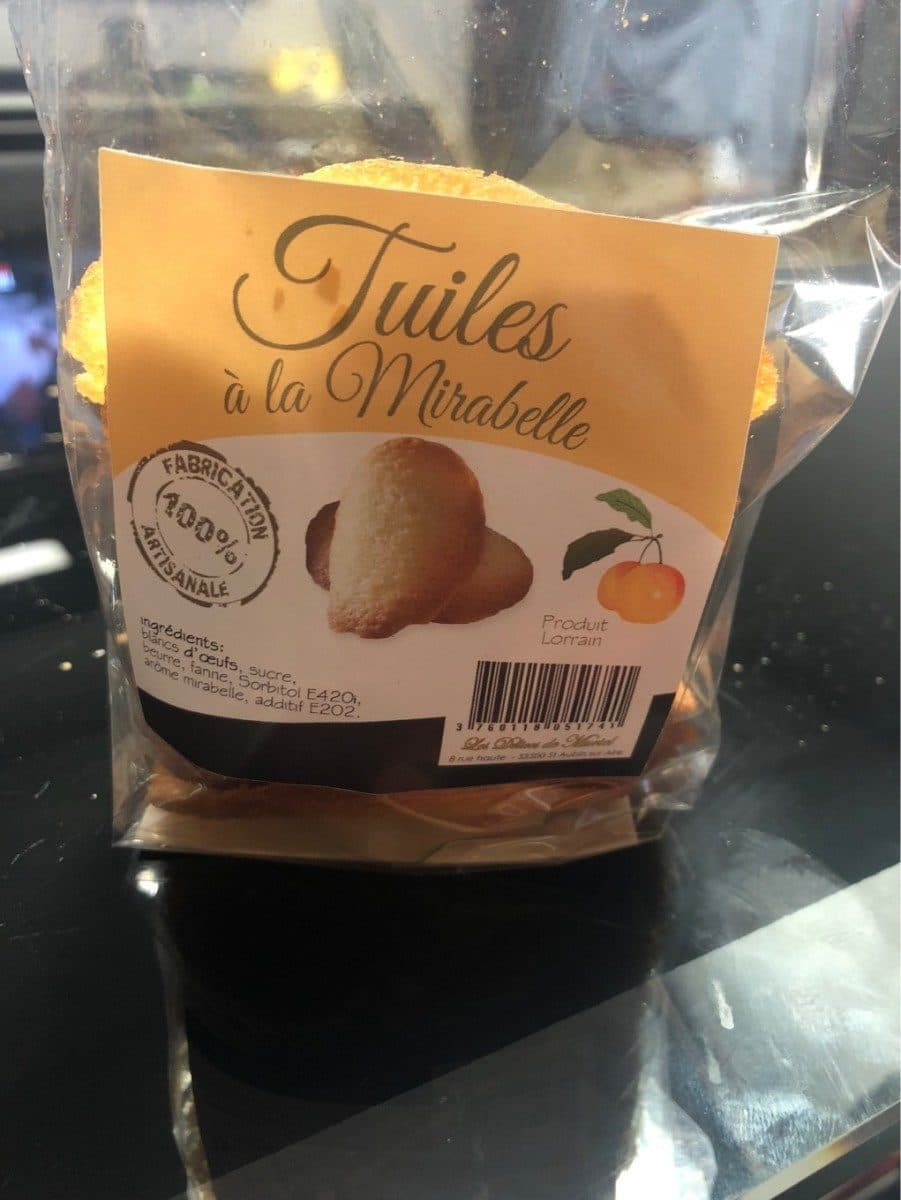 Open Food Facts Tuiles à la mirabelle packshot