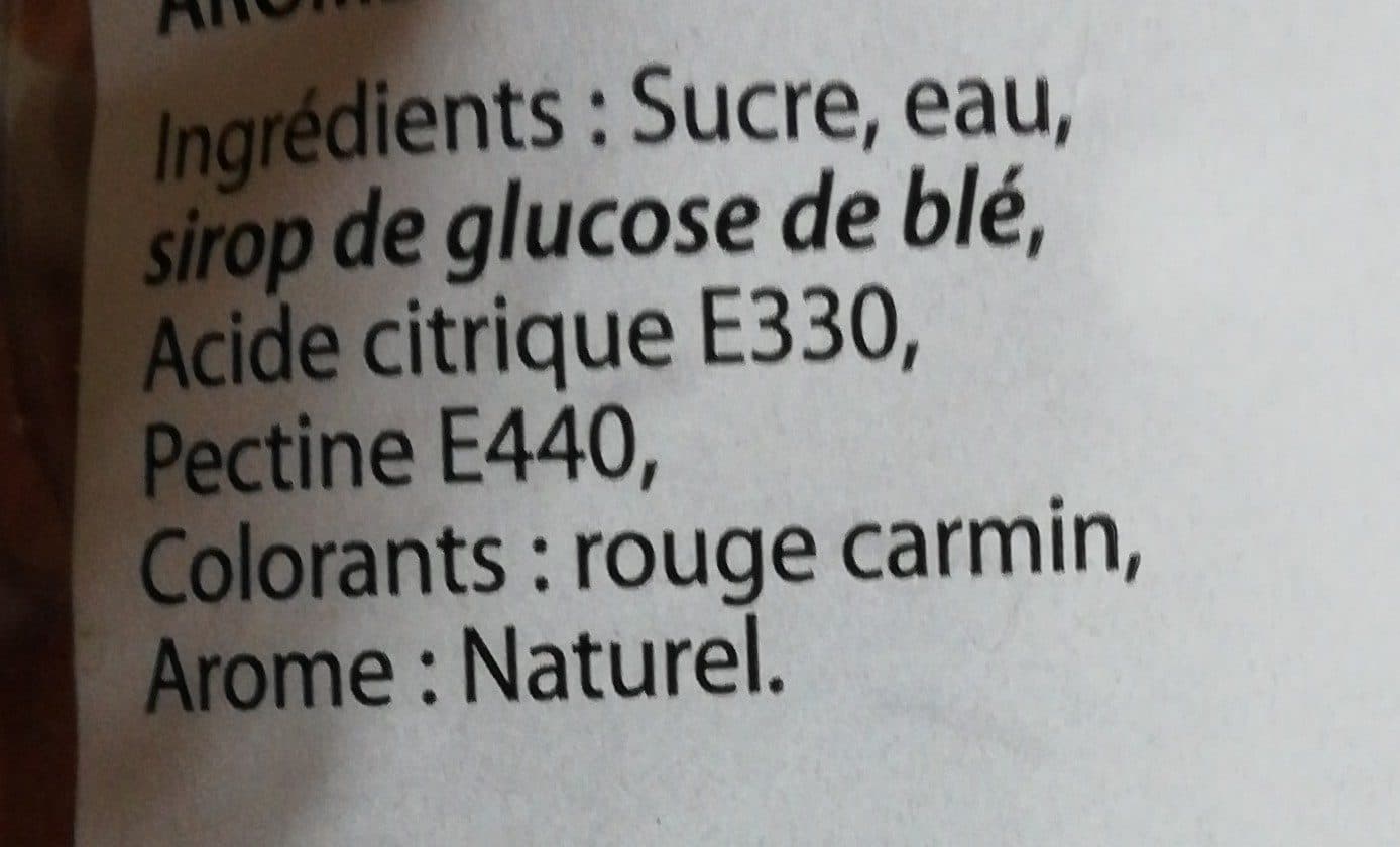 Open Food Facts Confiserie arôme naturel cerise packshot