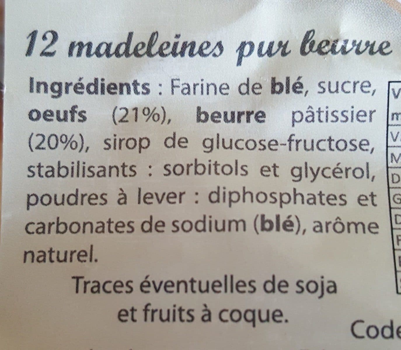 Open Food Facts Madeleine de commercy packshot