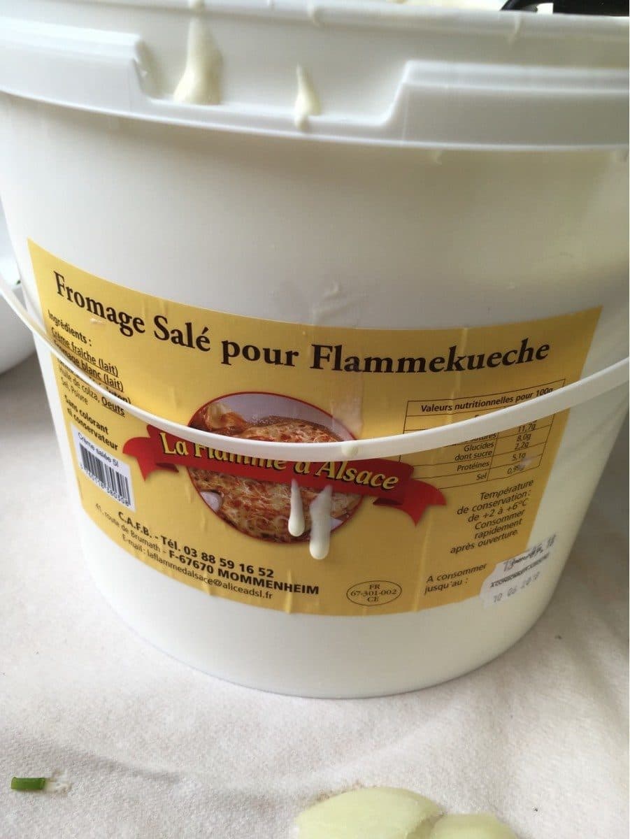 Open Food Facts Fromage sale pour flammenkuchen packshot