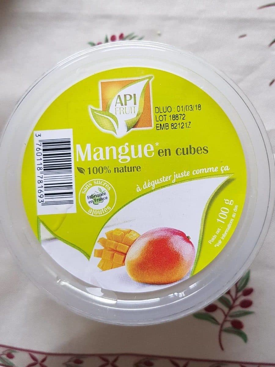 Open Food Facts Mangue en cubes packshot