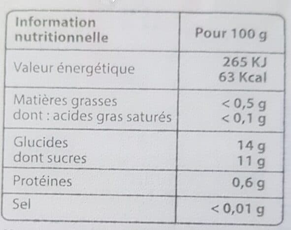 Open Food Facts Mangue en cubes packshot