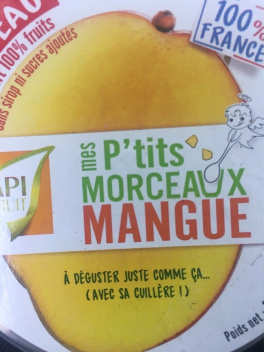 Open Food Facts Mes p'tits morceaux mangue packshot