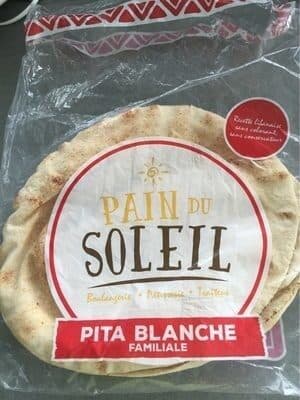 Pain du soleil Pita blanche packshot