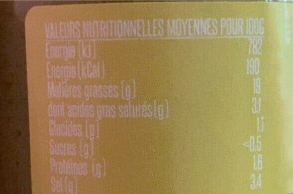 Open Food Facts Purée d’olive Lucque au Basilic packshot