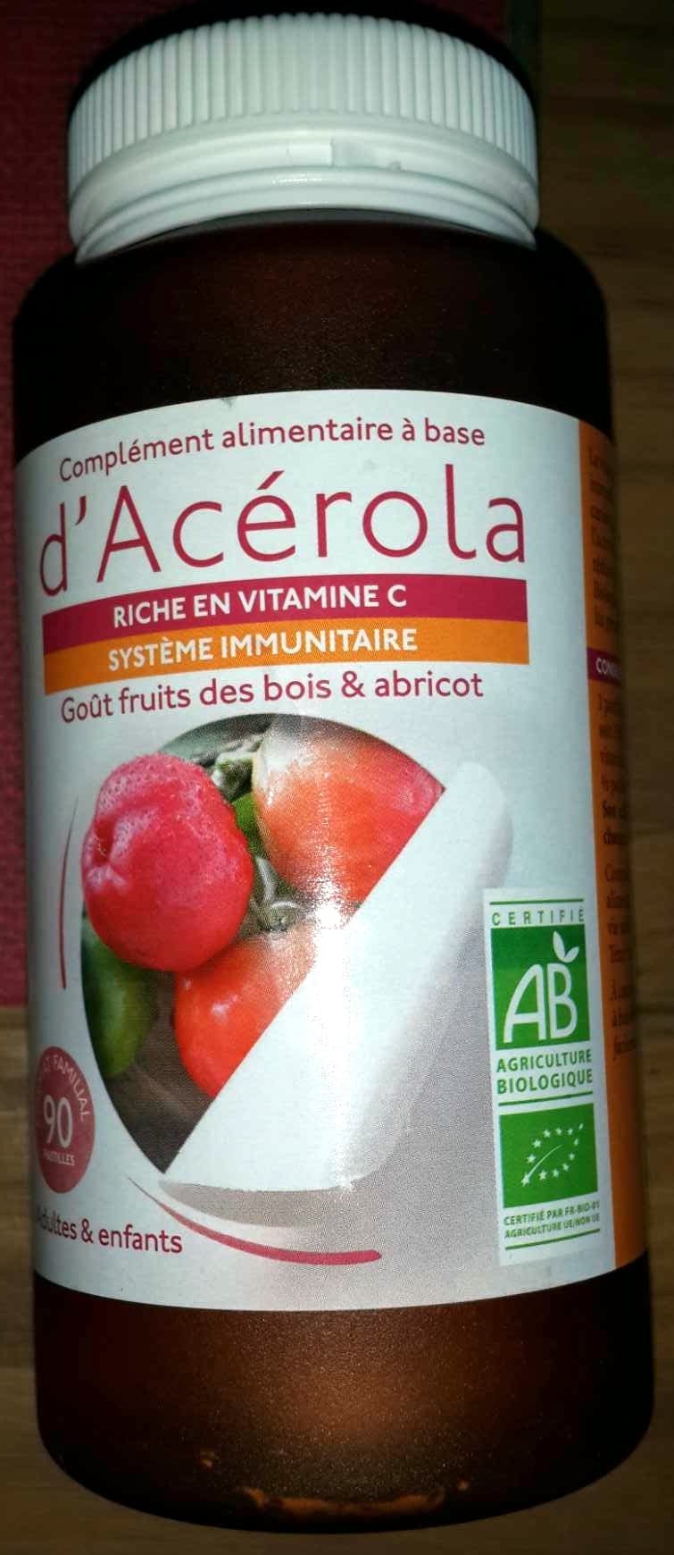 Biocoop Complément alimentaire à base d'Acérola goût fruits des bois & abricots packshot