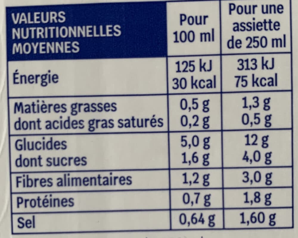 Biocoop Velouté légumes variés du potager 1L packshot