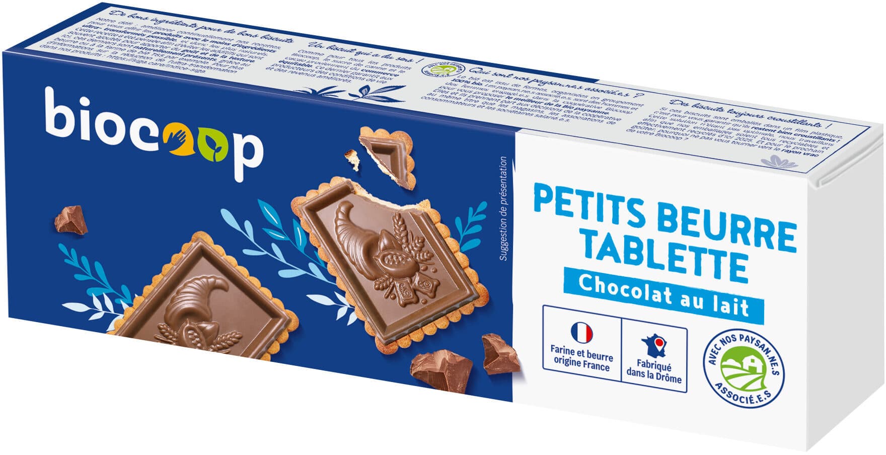 Biocoop Biscuit petit beurre tab choco lait packshot