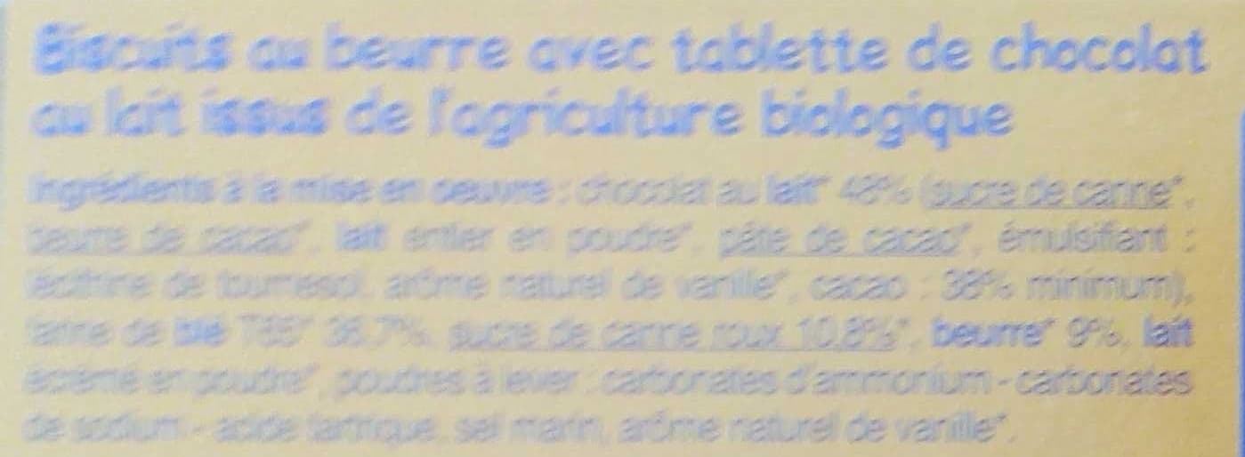 Biocoop Biscuit petit beurre tab choco lait packshot
