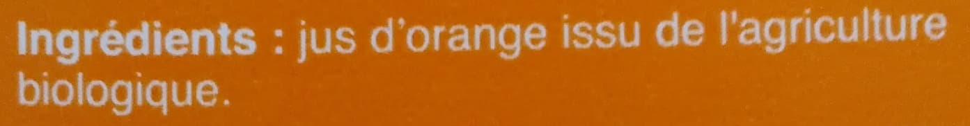 Biocoop 100% pur jus d'orange packshot