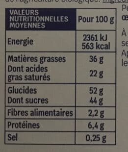 Biocoop Chocolat aux céréales croustillantes packshot