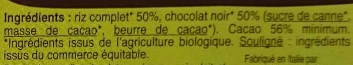 Biocoop Galettes de riz chocolat noir bio packshot